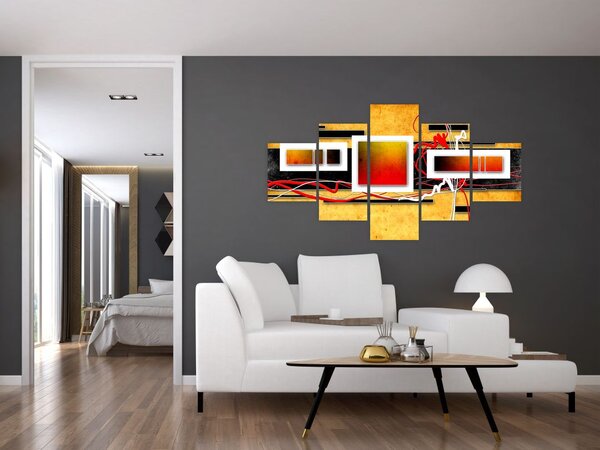 Obraz - Abstrakcja (125x70 cm)