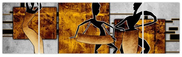 Obraz - Motywy kultury afrykańskiej (170x50 cm)