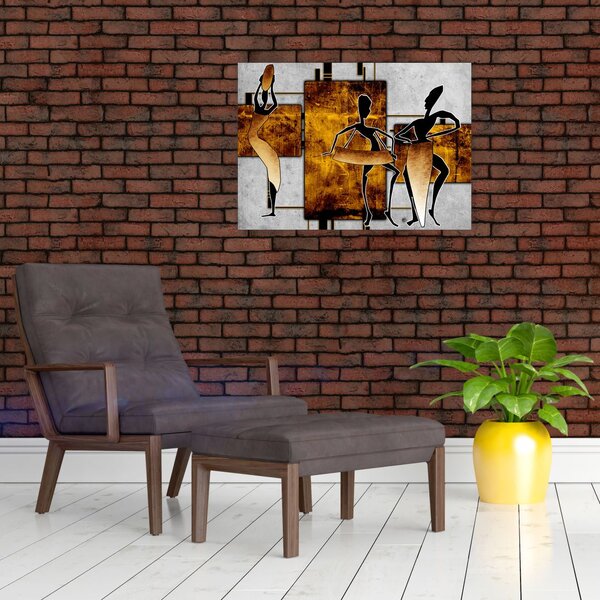 Obraz - Motywy kultury afrykańskiej (70x50 cm)