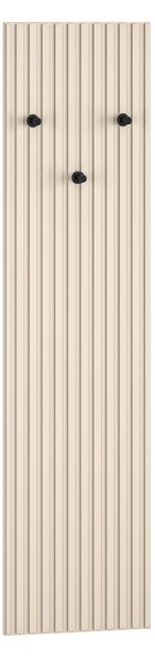 Panel ścienny frezowany z 3 wieszakami ELEGANCE - Kaszmir