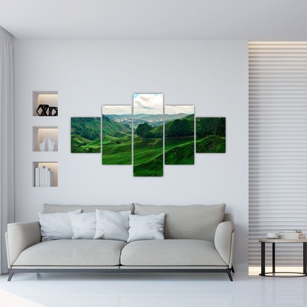 Obraz - Plantacje herbaty w Malezji (125x70 cm)