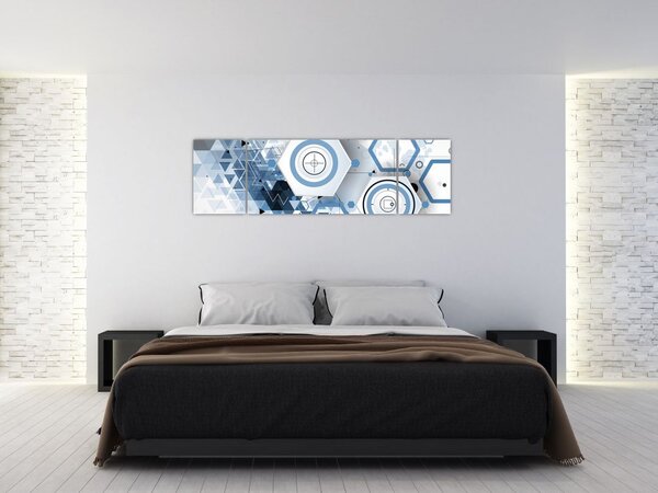 Obraz - Abstrakcja geometryczna (170x50 cm)