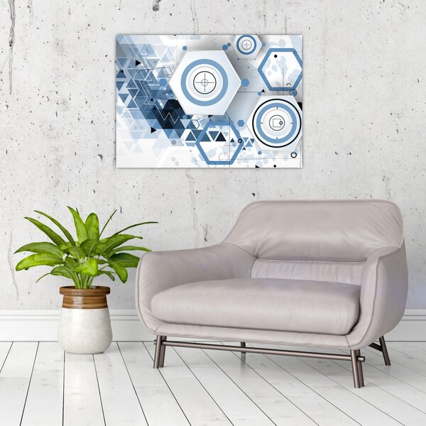 Obraz - Abstrakcja geometryczna (70x50 cm)