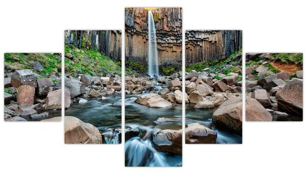 Obraz - Wodospad Svartifoss, Islandia (125x70 cm)