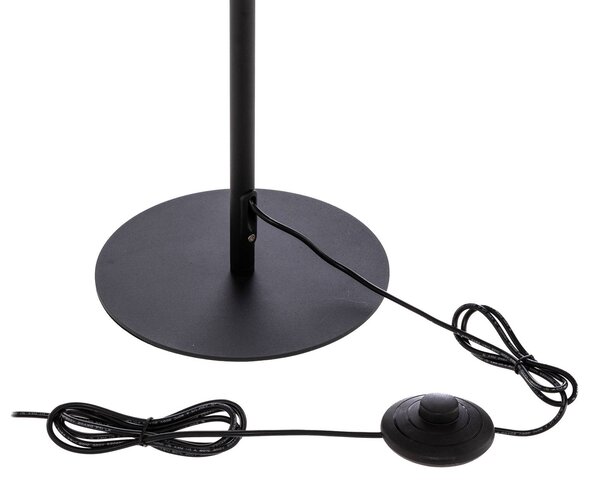 Lampa stojąca LED Munja Lindby, możliwość ściemniania, czarny, salon / jadalnia, metal, nowoczesny
