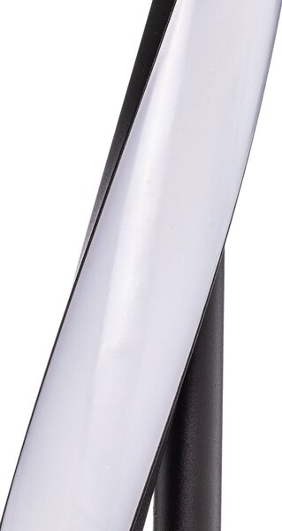 Lampa stojąca LED Munja Lindby, możliwość ściemniania, czarny, salon / jadalnia, metal, nowoczesny
