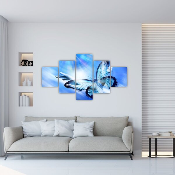 Obraz - Motyl, symbol nadziei (125x70 cm)