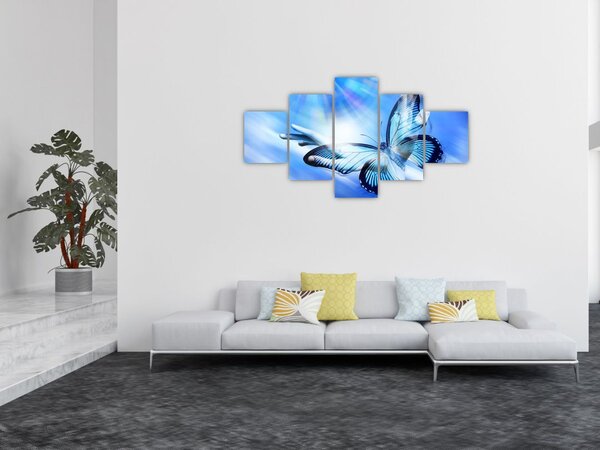 Obraz - Motyl, symbol nadziei (125x70 cm)