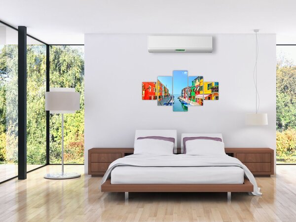 Obraz - Wyspa Burano, Wenecja, Włochy (125x70 cm)