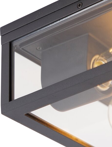 Inteligentna lampa sufitowa czarna IP44 2-światłowa w tym Wifi ST64 - Charlois