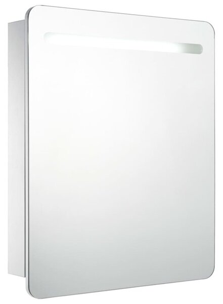 Szafka łazienkowa z lustrem i LED, 68 x 9 x 80 cm