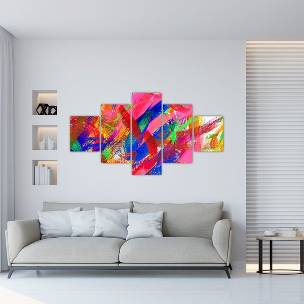 Obraz - Kolorowa abstrakcja (125x70 cm)