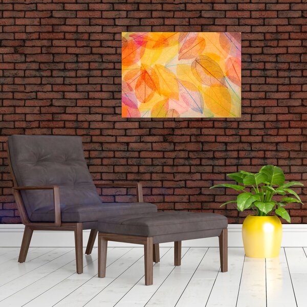 Obraz - Tło z jesiennych liści (70x50 cm)