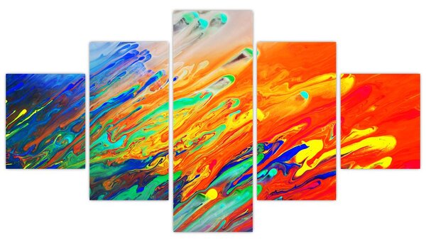 Obraz - Kolorowa abstrakcja (125x70 cm)