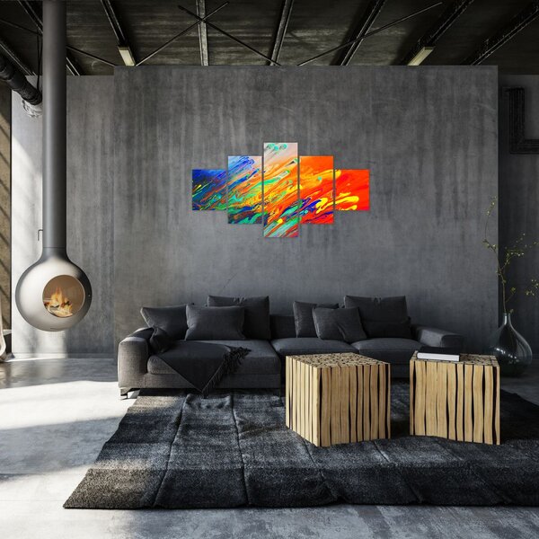 Obraz - Kolorowa abstrakcja (125x70 cm)