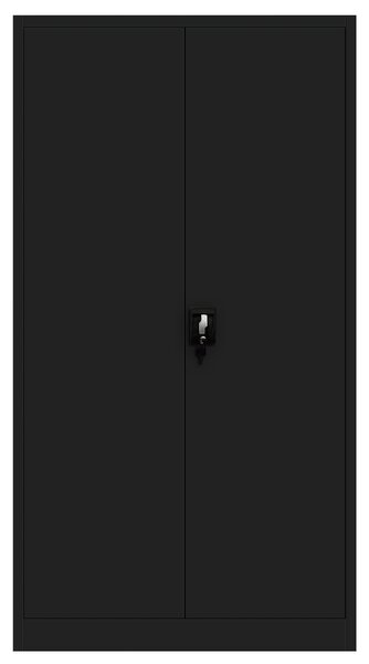 Zestaw 4x biurowa szafa metalowa na akta JAN H, 900 x 1950 x 400 mm, czarna