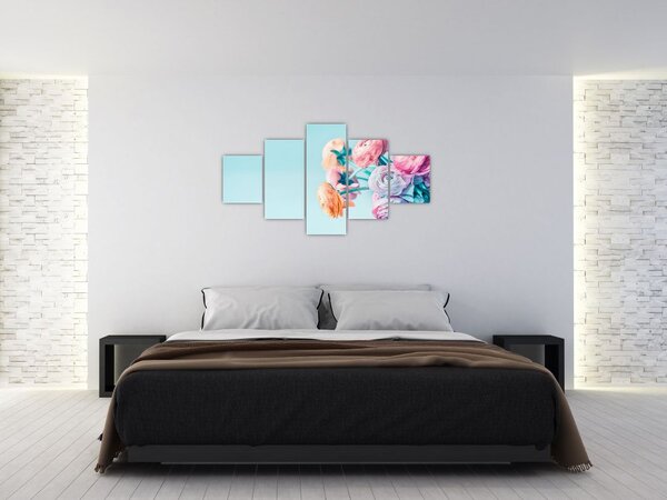 Obraz - Kwiaty w wazonie (125x70 cm)