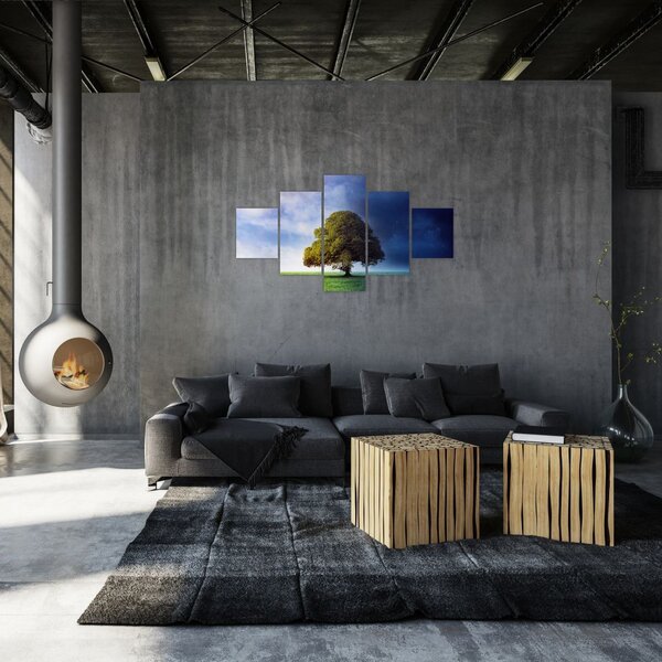 Obraz - Dzień i noc (125x70 cm)