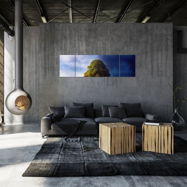 Obraz - Dzień i noc (170x50 cm)