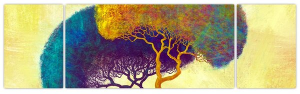 Obraz - Drzewa na wzgórzu (170x50 cm)