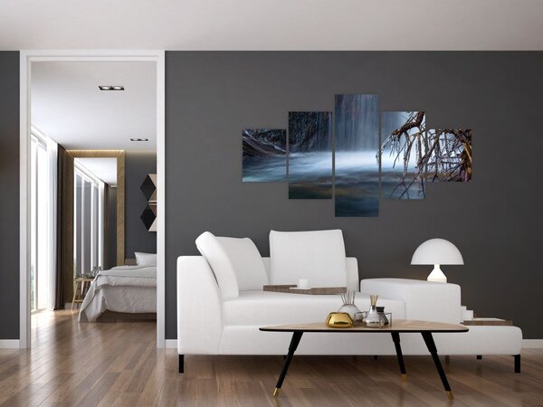Obraz zimowej laguny (125x70 cm)