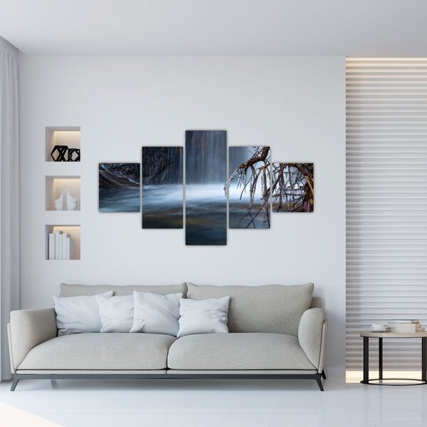 Obraz zimowej laguny (125x70 cm)