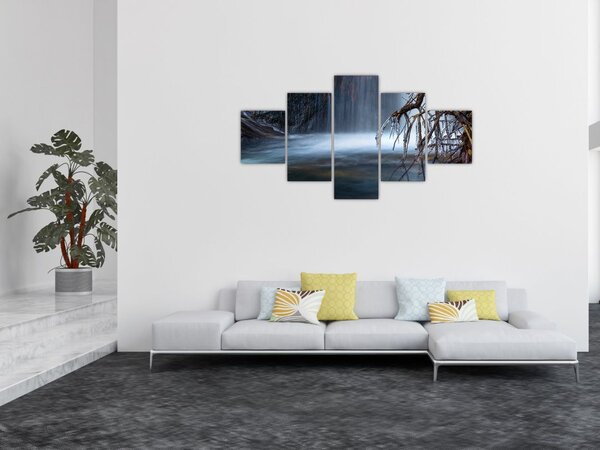 Obraz zimowej laguny (125x70 cm)