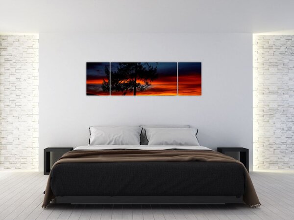 Obraz - Sylwetka wilka (170x50 cm)