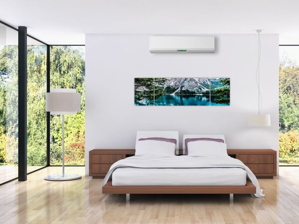 Obraz jeziora w Alpach (170x50 cm)