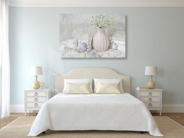 Obraz luksusowa martwa natura w stylu shabby chic