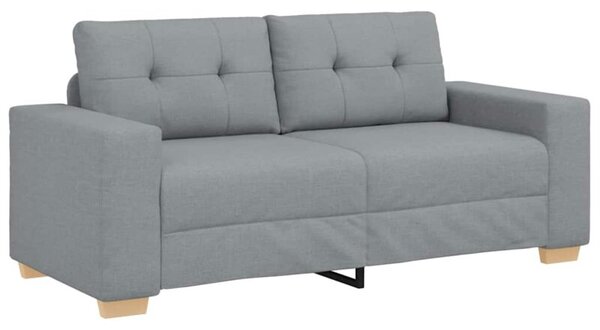 Sofa dwuosobowa, jasnoszara, 180x77x82 cm, tkanina