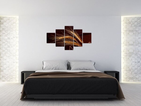 Obraz - Fragment kłosa żyta (125x70 cm)