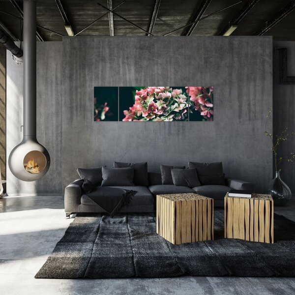 Obraz - Fragment Hortensji (170x50 cm)