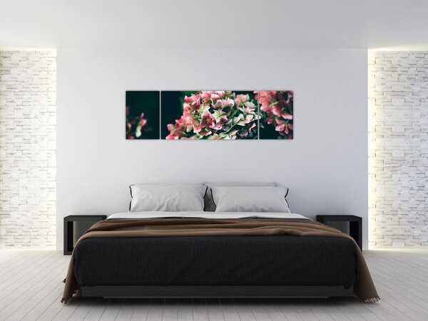 Obraz - Fragment Hortensji (170x50 cm)
