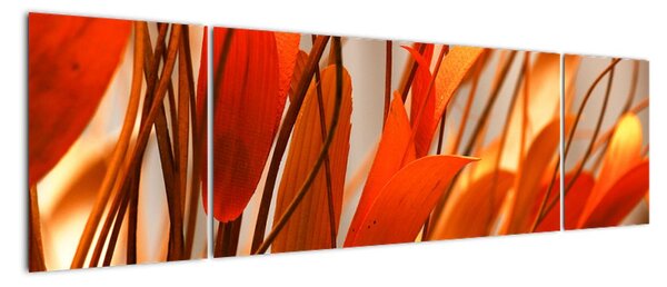 Obraz płatków kwiatów (170x50 cm)