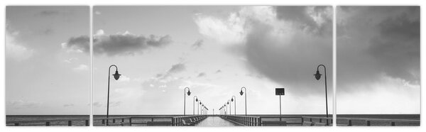 Obraz - Promenada nad wybrzeżem (170x50 cm)
