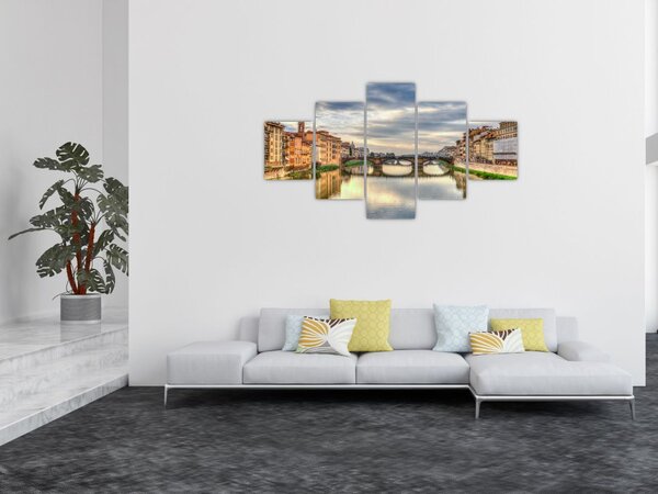 Obraz - Most przez rzekę (125x70 cm)