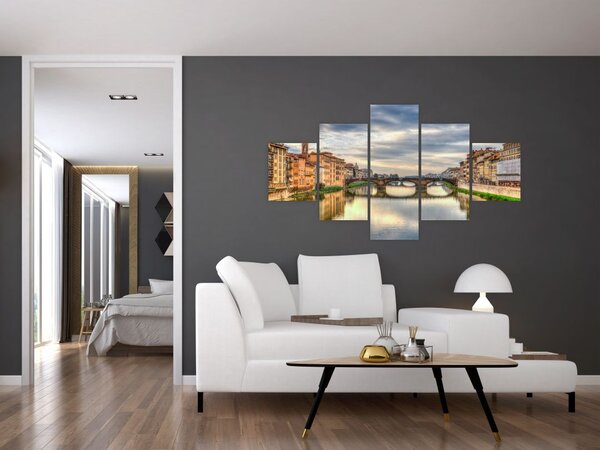 Obraz - Most przez rzekę (125x70 cm)
