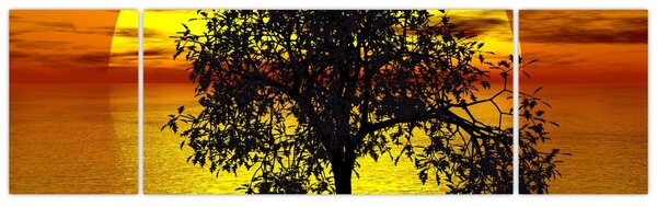 Obraz sylwetki drzewa (170x50 cm)