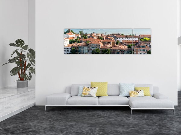 Obraz - Widok miasta z lotu ptaka (170x50 cm)