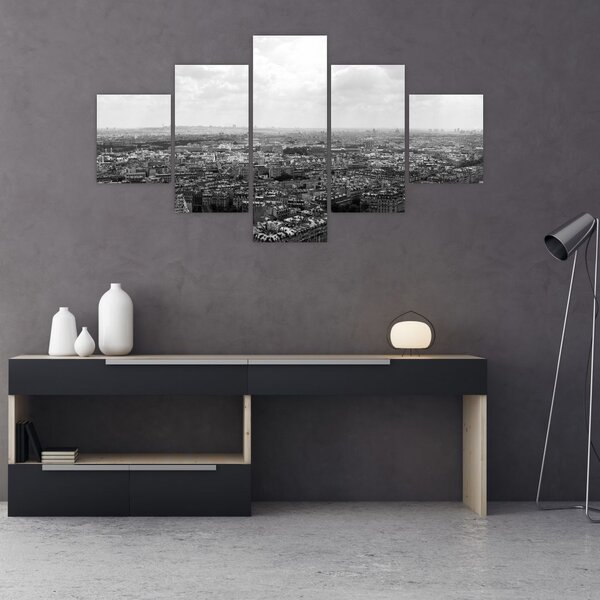 Obraz - Dachy domów w Paryżu (125x70 cm)