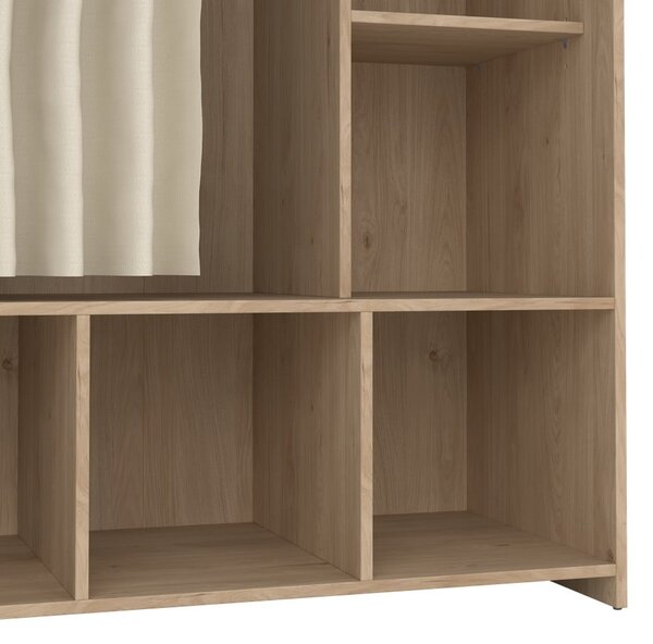 Biało-beżowa szafa w dekorze dębu 105x180 cm Kit – Tvilum