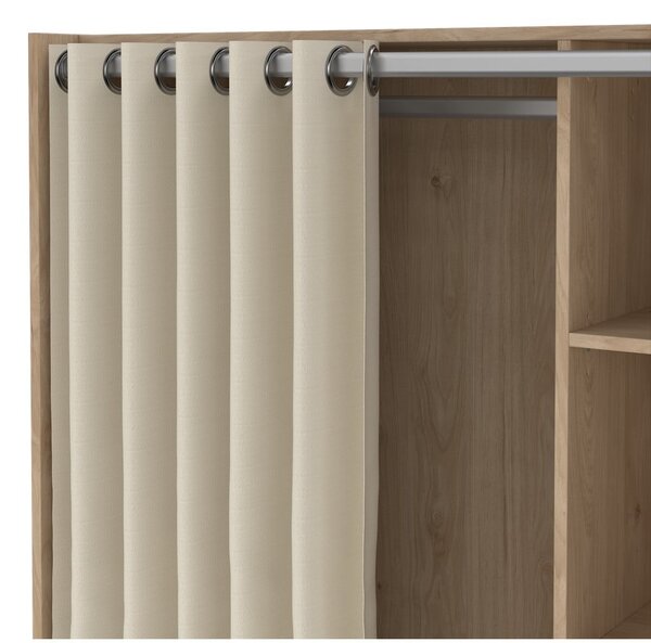 Biało-beżowa szafa w dekorze dębu 105x180 cm Kit – Tvilum