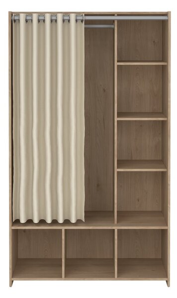 Biało-beżowa szafa w dekorze dębu 105x180 cm Kit – Tvilum