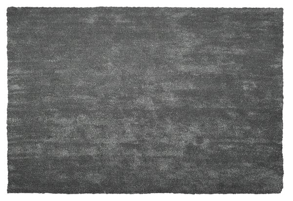 Nowoczesny dywan poliester ciemnoszary gładki wykonany ręcznie 200 x 300 cm Demre Beliani