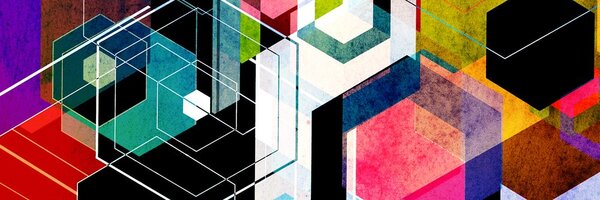 Obraz kolorowy ornament geometryczny
