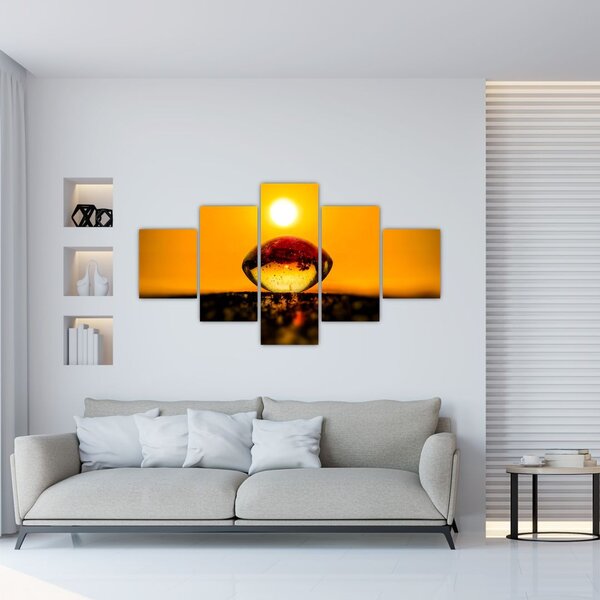 Obraz szklanej kropli (125x70 cm)
