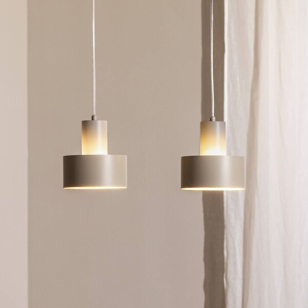 Lampa wisząca Rif 2 SIGMA, możliwość ściemniania, kremowy / amber, salon / jadalnia, metal, nowoczesny