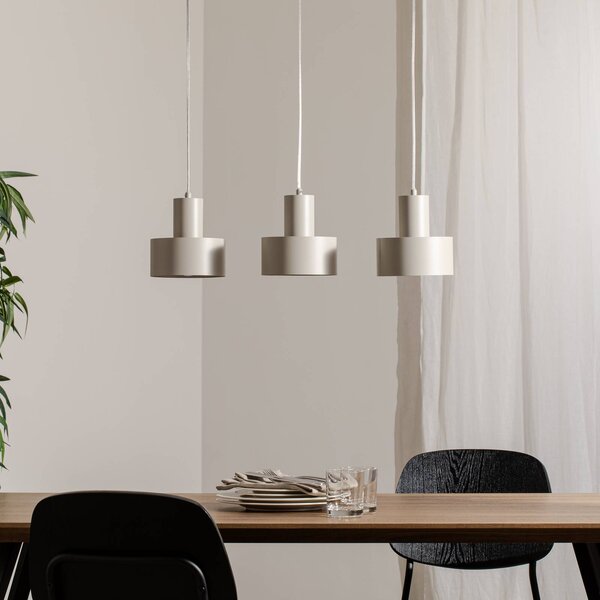 Lampa wisząca Rif 3 SIGMA, możliwość ściemniania, kremowy / amber, salon / jadalnia, metal, nowoczesny