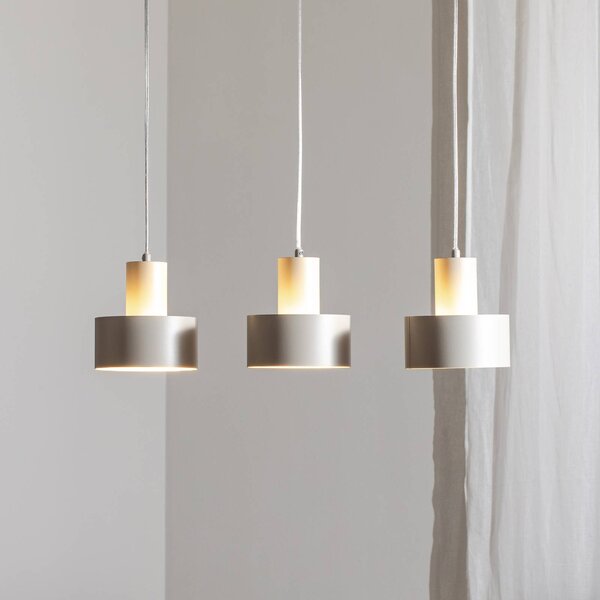 Lampa wisząca Rif 3 SIGMA, możliwość ściemniania, kremowy / amber, salon / jadalnia, metal, nowoczesny